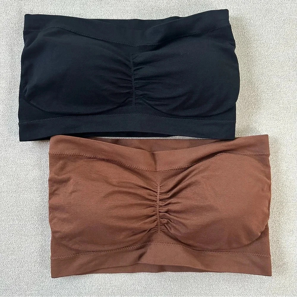 Yummie by Heather Thomson bandeau bras. Set of 2. M/L. - Picture 2 of 6